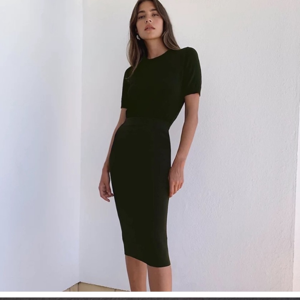 Aritzia Wilfred Sculpt Ponte Tube Bodycon Skirt XS